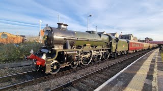 45596 Bahamas arriving in to StratforduponAvon railway station filmed on the 27th of October 2024 [upl. by Anelet]