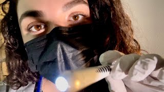 ASMR Realistic HEENT Exam and Initial Assessment with a REAL NURSE Soft Spoken Lots of Penlight [upl. by Van]