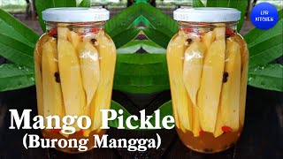 Mango Pickle  Burong Mangga   How to Make Burong Mangga  Pickled Green Mango [upl. by Greenman]