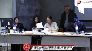 Constancia de Recepción de Expedientes  Comisión Electoral Departamental CD LIMA En vivo P3 [upl. by Darnok295]