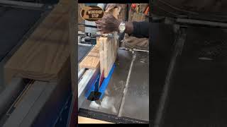 Using a Tenon jig for start to resawing woodworking howto [upl. by Barrow369]