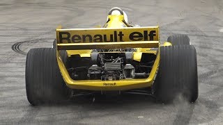 Renault RS01 F1 V6 Turbo Sound  The First Turbocharged F1 In Action at Goodwood FoS [upl. by Anita]