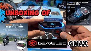 Unboxing of Gearelec GMax bluetooth intercom nice1moto gearelec intercom [upl. by Minetta557]