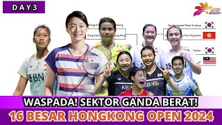 SERU JADWAL amp DRAW 16 BESAR HONGKONG OPEN 2024 HARI INI hongkongopen2024 [upl. by Wellington]