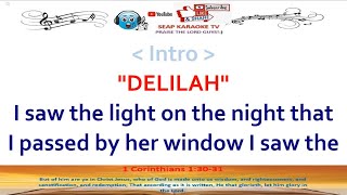 DELILAH KARAOKE LYRICS BY TOM JONES [upl. by Martinsen]