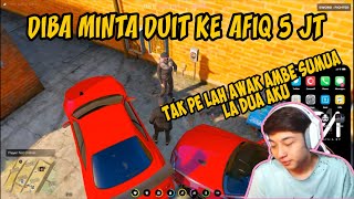 AFIQ DAN DIBA MAIN GRAND THEFT AUTO GTA 5  DIBA MINTA DUIT KE AFIQ [upl. by Ermin]