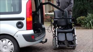 Rolstoelauto Scootmobiel opbergen Lift WTrunk WL [upl. by Chadd]