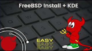 FreeBSD install with KDE Desktop [upl. by Bomke289]