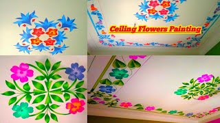 Ceiling Flowers Painting 2021 [upl. by Ayitahs310]