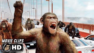 RISE OF THE PLANET OF THE APES CLIP COMPILATION 2011 Andy Serkis [upl. by Roxy]