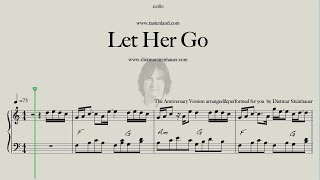 Let Her Go  Easy Piano  Passenger [upl. by Aramen852]