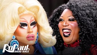 The Pit Stop S16 E03 🏁 Trixie Mattel amp BeBe Zahara Benet C’est Bon  RuPaul’s Drag Race S16 [upl. by Navetse]