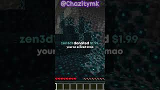 Minecraft Streamer Trolled to Death by Donations 🤣 [upl. by Eloci]