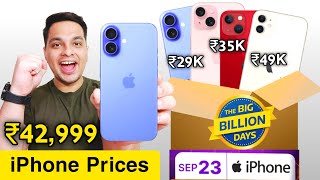 Flipkart Big Billion Day 2024  All iPhone Prices in BBD Sale 2024  iPhone 15  ₹4X999 🔥 [upl. by Schnell]