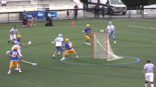 Great Lacrosse Goal  Kyle Wharton of Johns Hopkins [upl. by Mansur593]