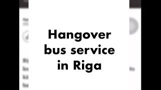 Hangover bus in streets of Riga latvia Hangover bus in streets of Riga latvia latvianews [upl. by Akemal]