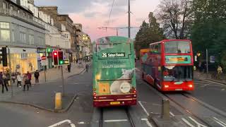 Lothian Buses Route X33 Semple Street  Newtongrange [upl. by Yelsek]