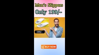 Mens Slippers only 199  Lowest Price Slippers mensslippersmensslippersunder200mensslippers75 [upl. by Destinee857]