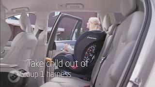 MaxiCosi  Titan Car seat  How to unbuckle group 1 [upl. by Ayitahs]