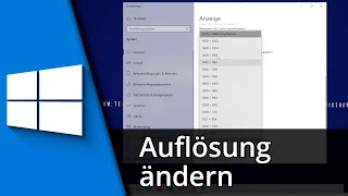 Bildschirmauflösung ändern in Windows 10 ✅ Tutorial [upl. by Beeck]