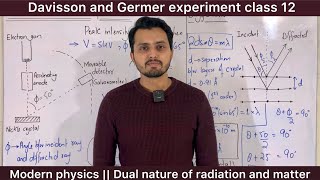 Davisson and Germer experiment class 12  Wave nature of particles  Modern physics [upl. by Alister]