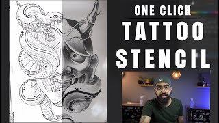 HOW TO MAKE TATTOO STENCIL EASILY [upl. by Eniamsaj283]