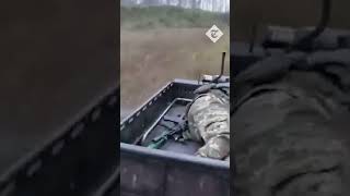 Demonstration of the use of mechanical stretchers used to evacuate troops in Ukraine [upl. by Buke831]