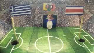 Octavos de Final  La predicción del Ratón Mundialista Grecia  Costa Rica Mundial Brasil 2014 [upl. by Elokyn]