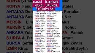 Tarım ürünleri 1si İller [upl. by Noiroc]