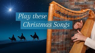 5 Christmas songs to play on Celtic Harp [upl. by Aicenat966]