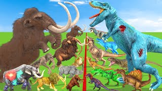 Cenozoic Mammals Vs Dinosaur Mammal Evolution Animal Epic Battle Mammoth Elephant Vs Dinosaurs [upl. by Marya]