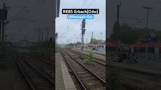 OffenbachOst Vorbeifahrt RB615RE85➡️ErbachOdwbr615 vias shorts [upl. by Chancellor]