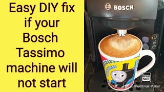 Bosch Tassimo not working  easy fix [upl. by Sile]