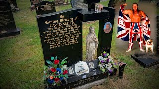 British Bulldog Davey Boy Smith grave in Lancashire [upl. by Rabush]