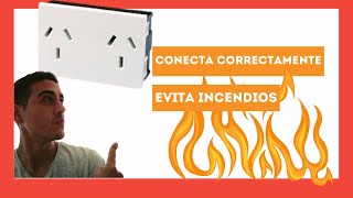 Conectar BIEN enchufe Eléctrico  Tomacorrientes Simple a Doble [upl. by Imim]