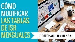 Nuevas tarifas ISR Ejercicio 2018 CONTPAQi ® Nominas [upl. by Trager]