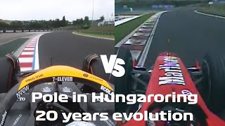 F1 Hungaroring 20 Years Evolution  Lando VS Schumacher [upl. by Aikel]