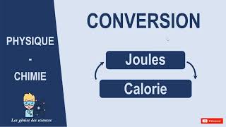 Comment convertir des calories en joules et joules en calories en 3 minutes [upl. by Addia]