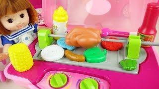 Baby doll kitchen bag food cooking play Baby Doli play [upl. by Omissam202]