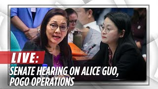 Senate resumes probe into Alice Guo POGO operations  ABSCBN News [upl. by Newob]