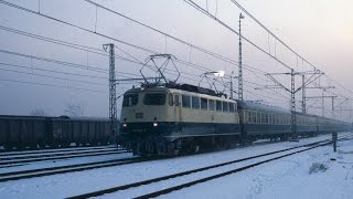 Eisregen in Dingolfing am 431987 mit 110 367 und 140 380ein Tonbild [upl. by Otreblide]