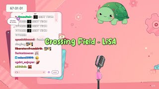 Vedal Sings quotCrossing Fieldquot by LiSA Subathon Edition [upl. by Dorena990]