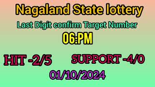 First prize last digit number Nagaland State lottery 01102024 [upl. by Chicky]