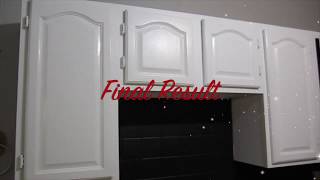 How to paint your Kitchen Cabinets DIY [upl. by Ttcos865]