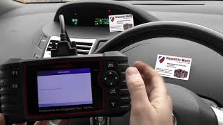 Toyota ABS Warning Reset CR Pro Demonstration Scan Diagnostic Tool iCarsoft C1332 review [upl. by Sedinoel806]