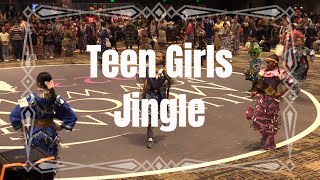 Teen Girls Jingle  2023 Hunting Moon Pow Wow  Powwowscom [upl. by Gordon]