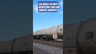 CSX train M363 passes by with some interesting cars including a block of Praxair tanks 1092024 [upl. by Girardo]