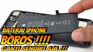 Cara ganti baterai iphone XR alat seadanya  Tutorial bongkar iphone dan pasang baterai baru [upl. by Nytsua]