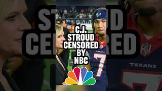 🚨NBC CENSORS CJ STROUD FOR SAYING JESUS👀 nfl cjstroud texans [upl. by Plantagenet]