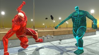 Ice Colossal Titan vs Colossal Titan DEATH RUN  ARBS [upl. by Adil]